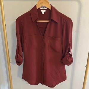 Express Portofino Button Down Blouse